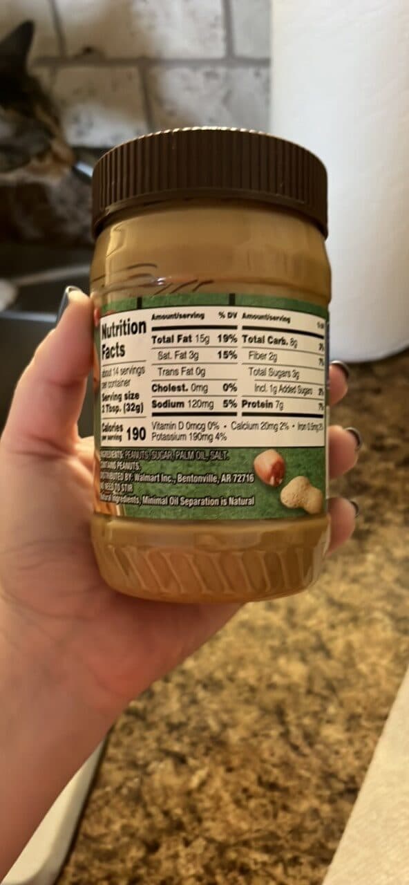 Great Value No Stir Creamy Natural Peanut Butter Spread packshot