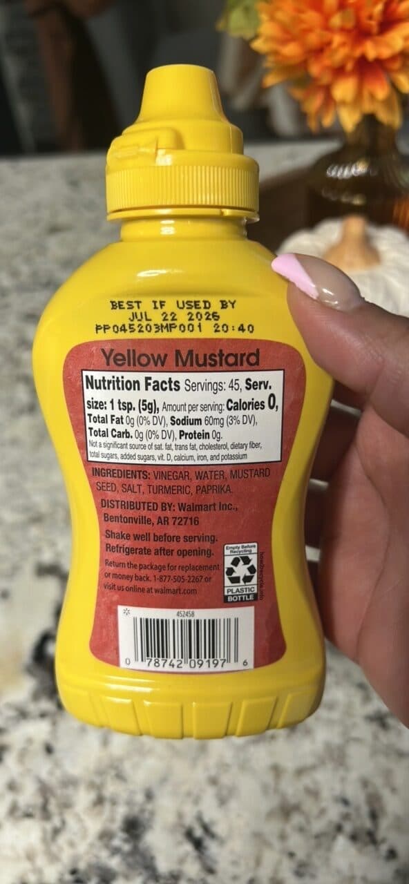 Great Value Yellow Mustard packshot