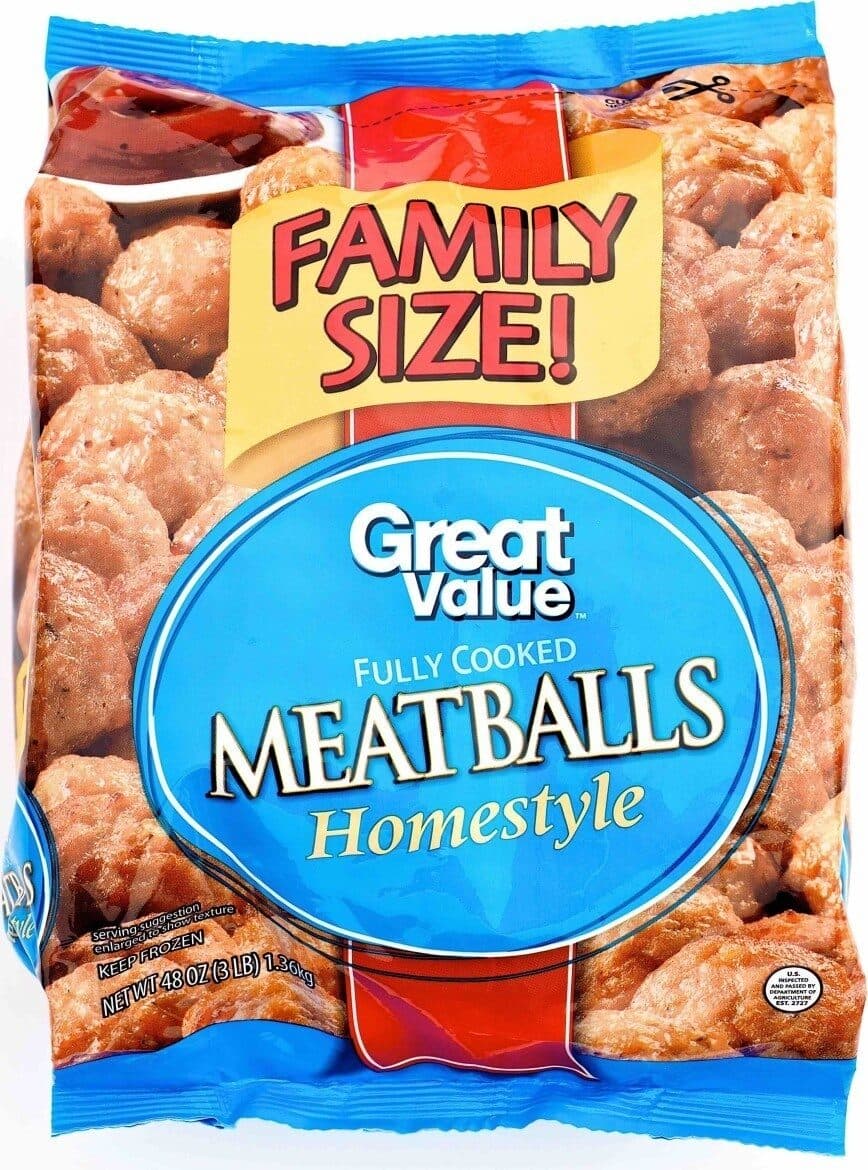 Great Value Homestyle Meatballs packshot