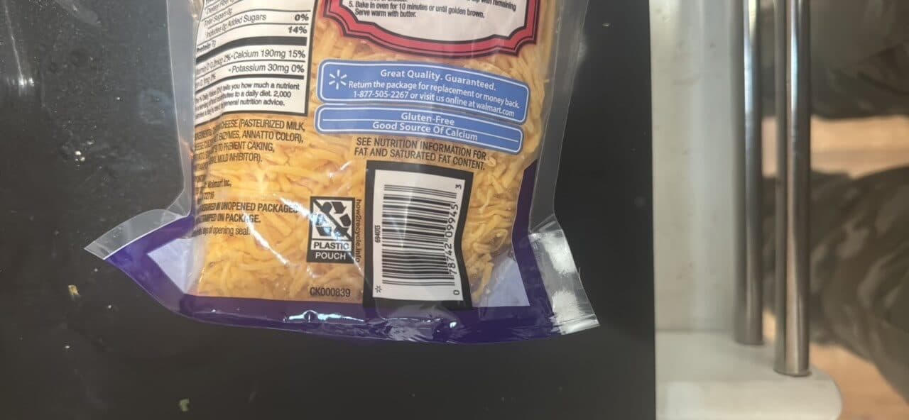 Great Value Sharp Cheddar packshot