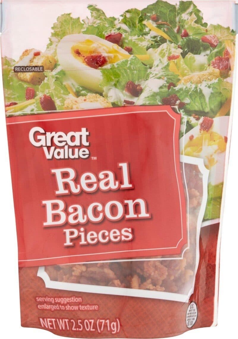 Great Value Real Bacon Pieces packshot