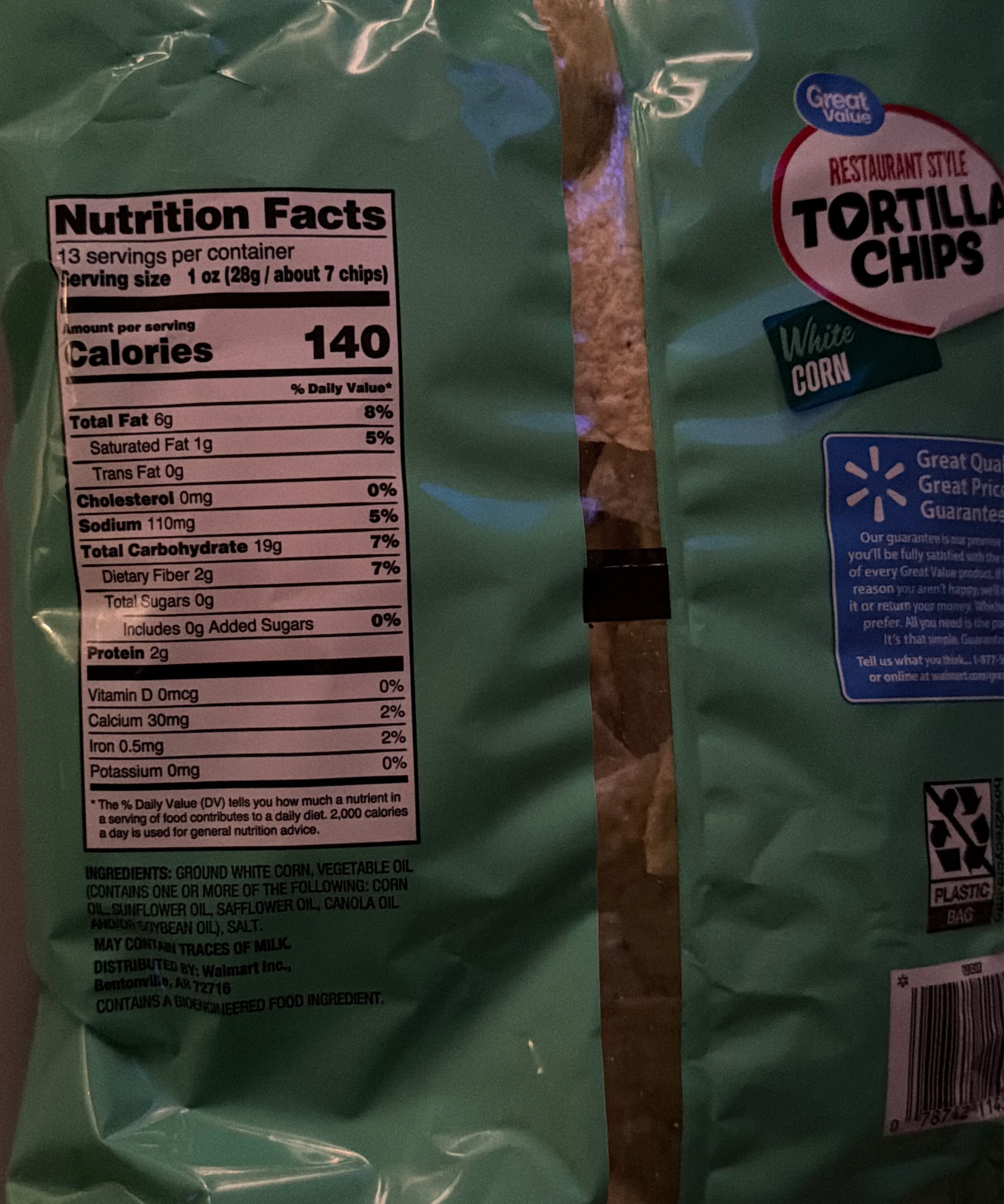 Walmart Tortilla Chips packshot