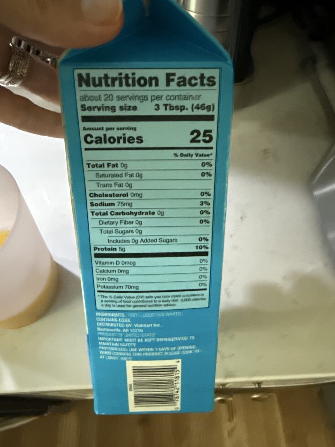 Great Value Liquid Egg Whites packshot