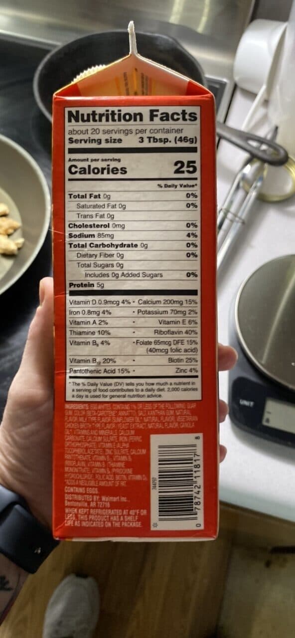 Great Value Liquid Egg Substitute packshot