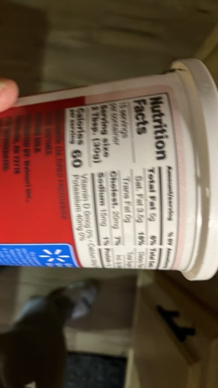 Great Value Original Sour Cream packshot