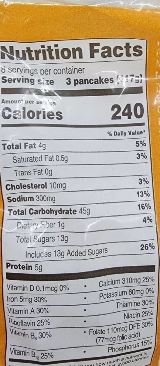 Great Value Buttermilk Pancakes packshot