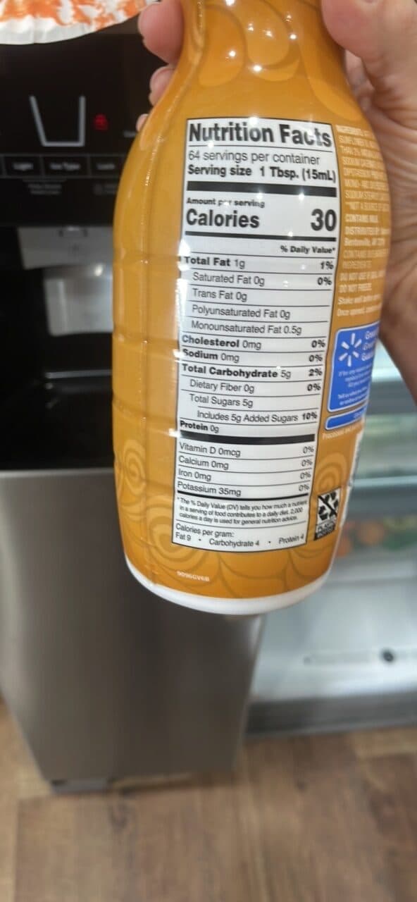 Great Value Coffee Creamer Vanilla Caramel packshot