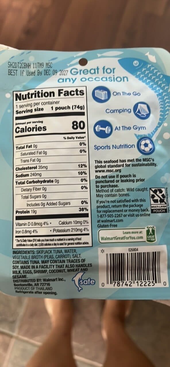 Great Value Chunk Light Tuna in Water packshot