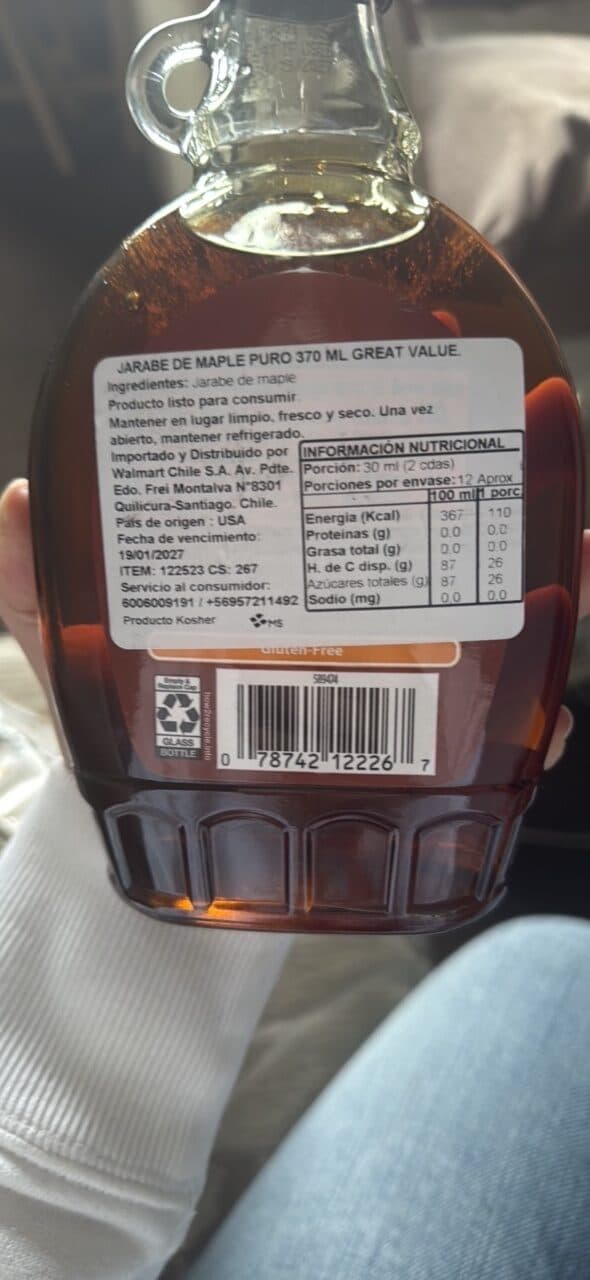Great Value Pure Maple Syrup packshot
