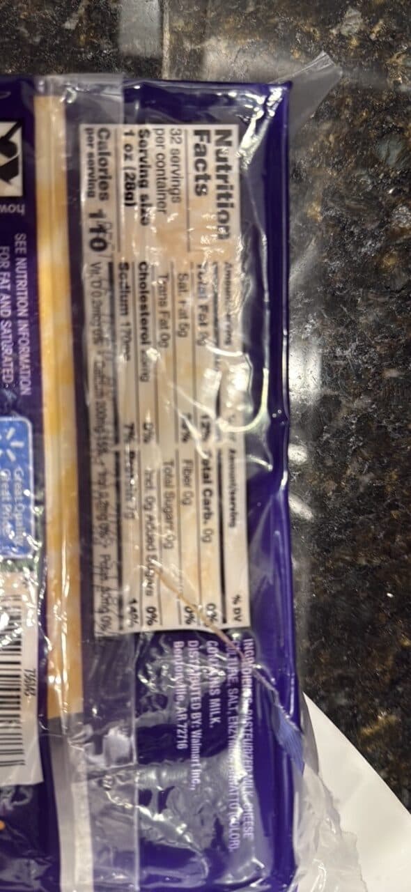 Great Value Colby Jack Colby & Monterey Jack Cheese packshot