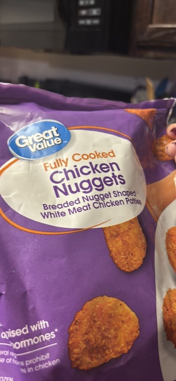 Great Value Fully Cooked Chicken Nuggets packshot