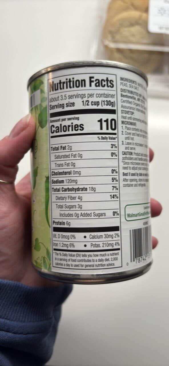 Great Value Organic Garbanzo Beans Chick Peas packshot
