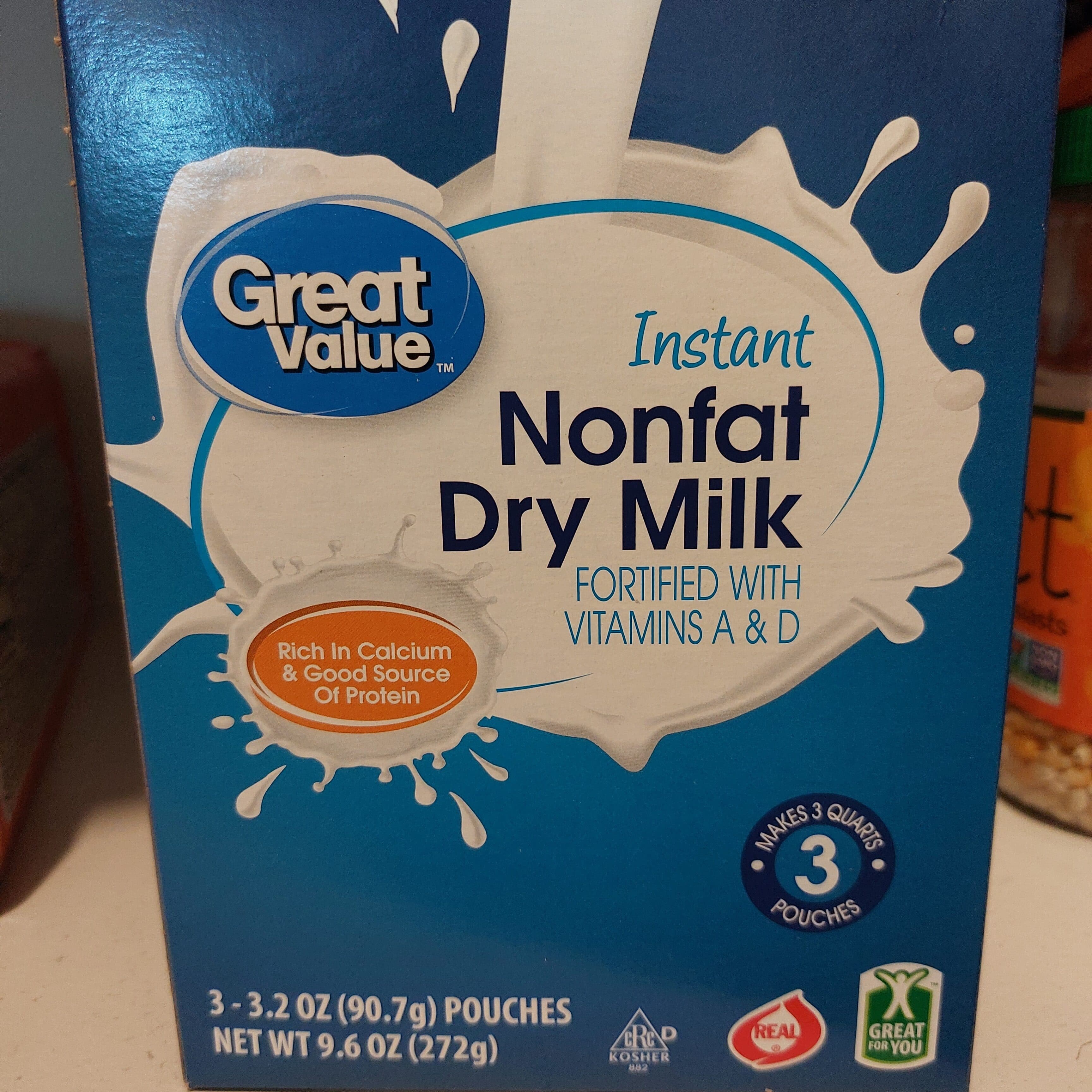 Great Value Great value, nonfat instant dry milk packshot