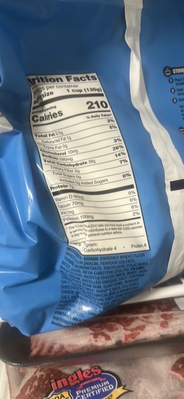 Great Value Cheese Tortellini packshot