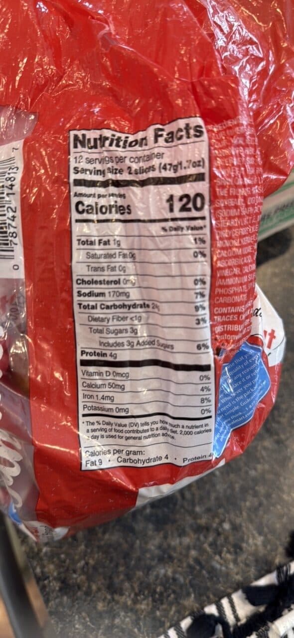 Great Value Wheat Sandwich Bread packshot