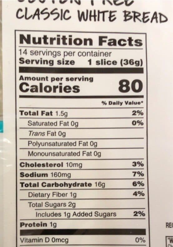 Open Food Facts Glutne free classic white bread packshot