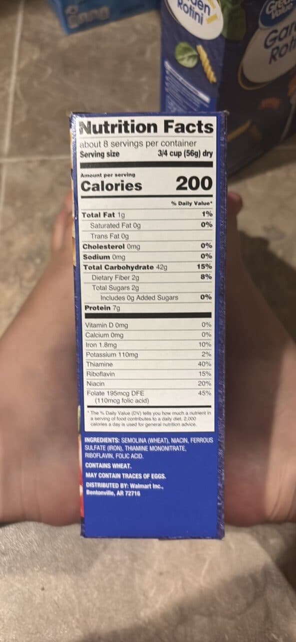 Great Value Rotini packshot