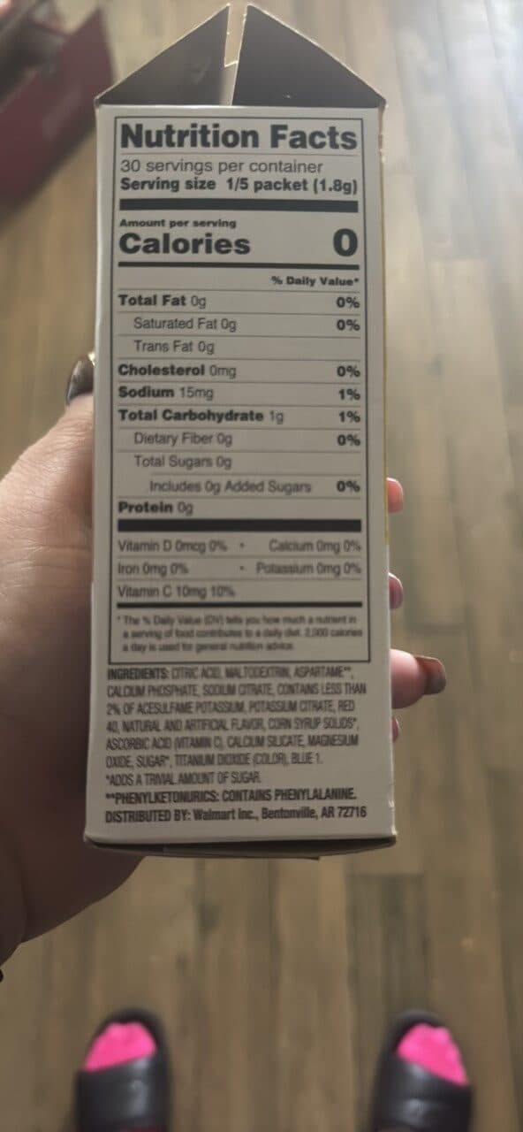 Great Value Fruit Punch Drink Mix packshot