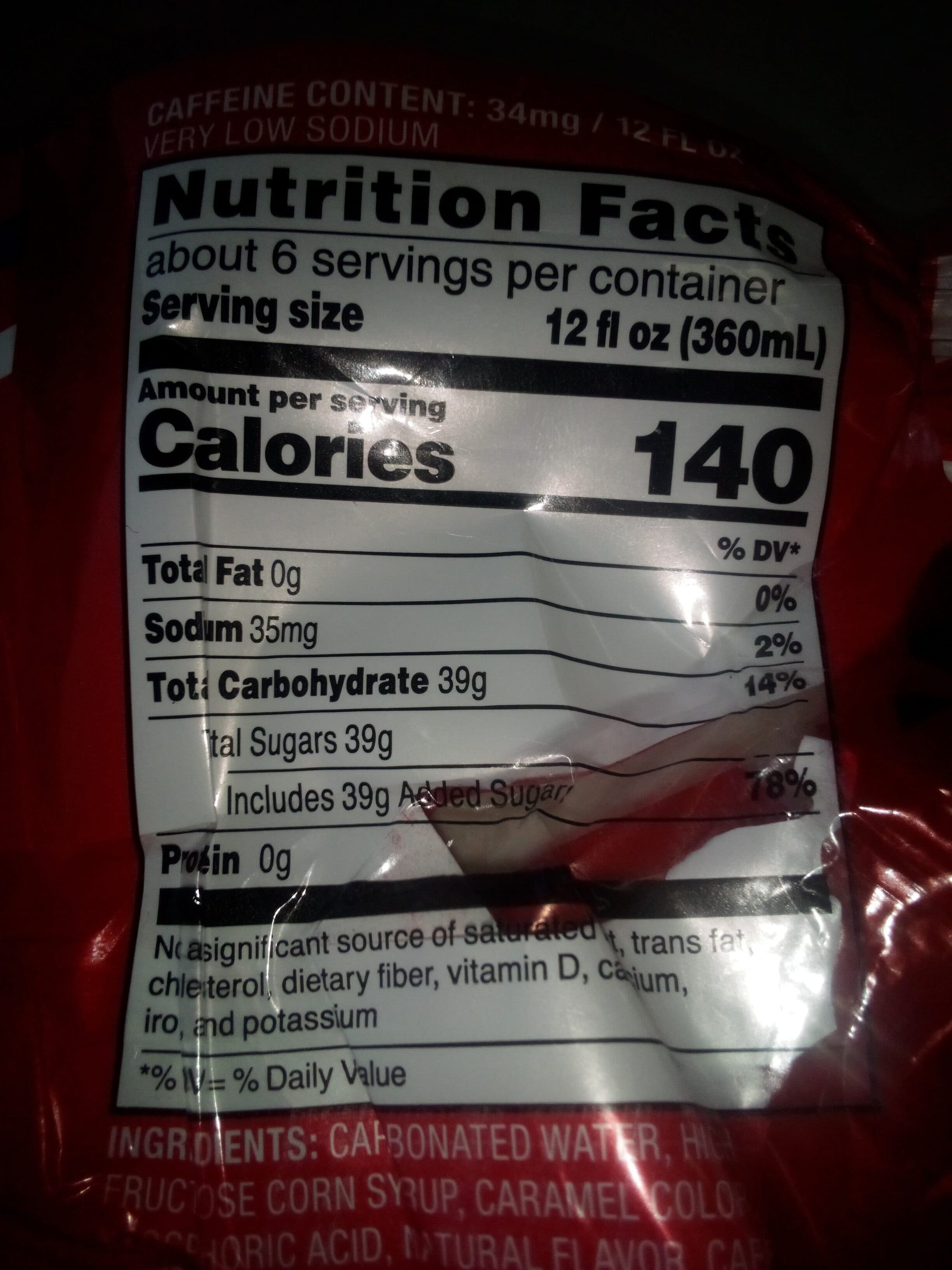 Wal-Mart Stores Inc. Cola packshot