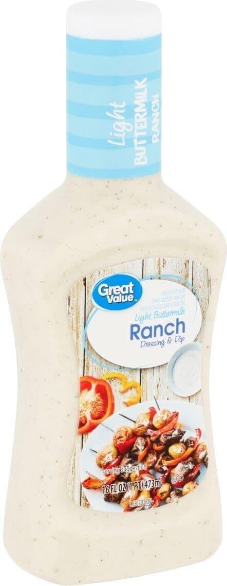 Great Value Light Buttermilk Ranch Dressing packshot