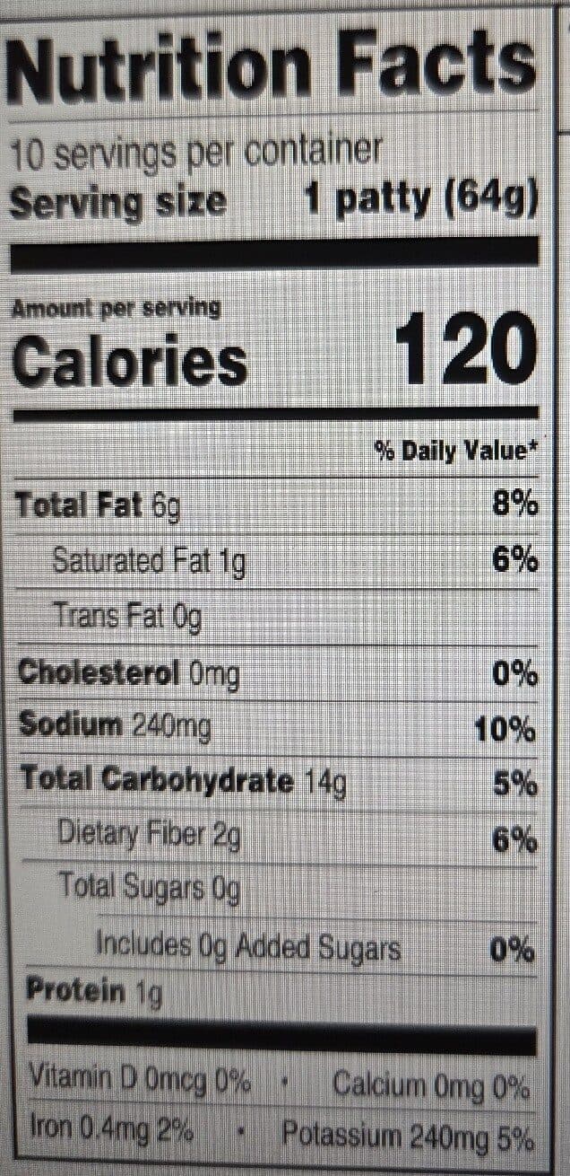 Great Value Patties Shredded, Seasoned Potato Hash Browns packshot
