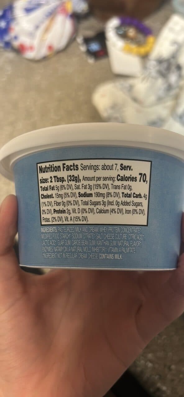 Great Value Light Cream Cheese packshot