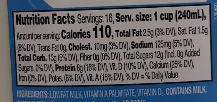 Great Value 1% Milk packshot