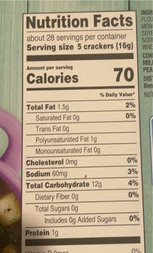 Wal-Mart Stores Inc. Unsalted Saltine Crackers packshot