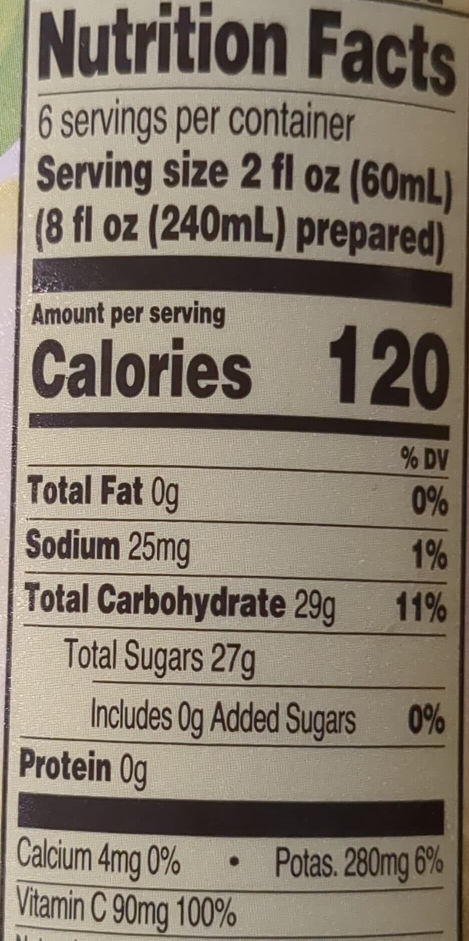 Great Value Frozen concentrated apple juice packshot