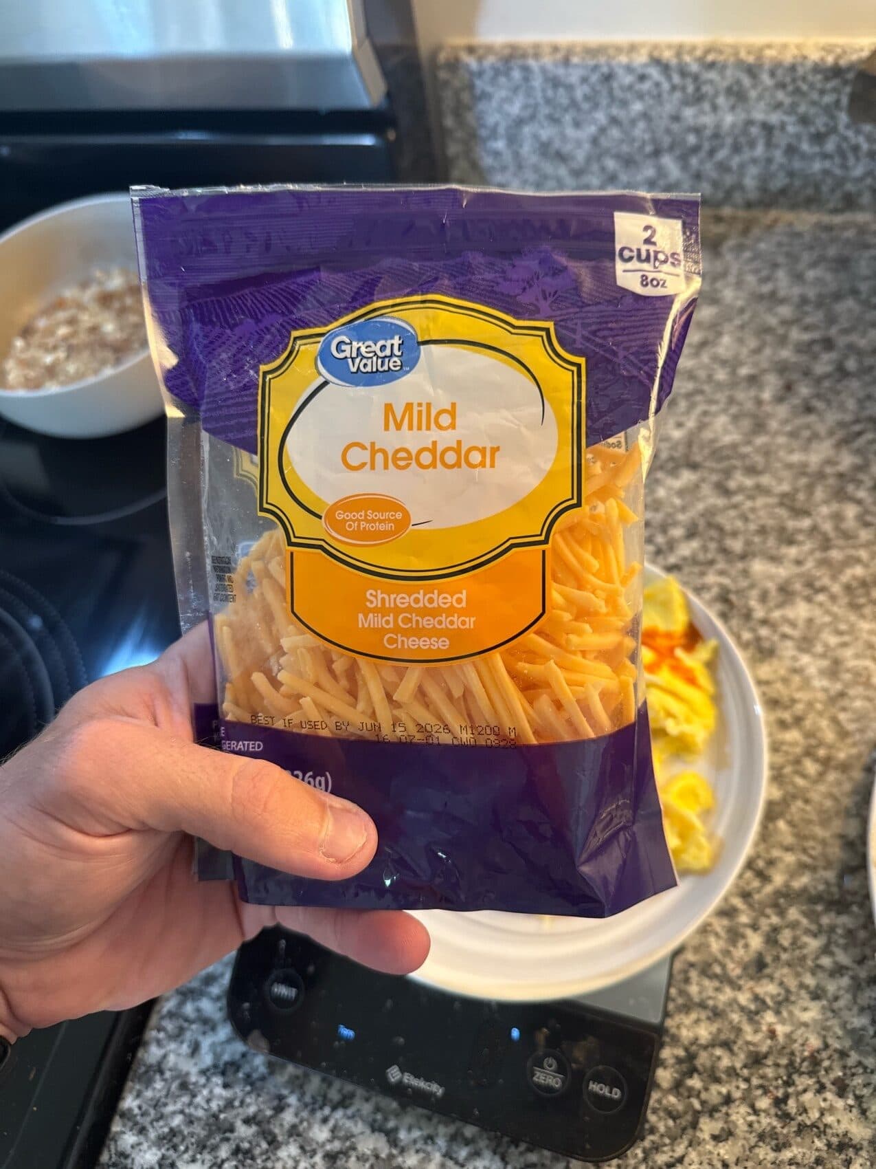 Great Value Mild Cheddar Cheese packshot