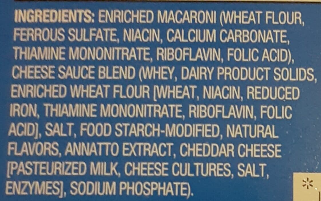 Great Value Macaroni & Cheese Original Cheddar packshot