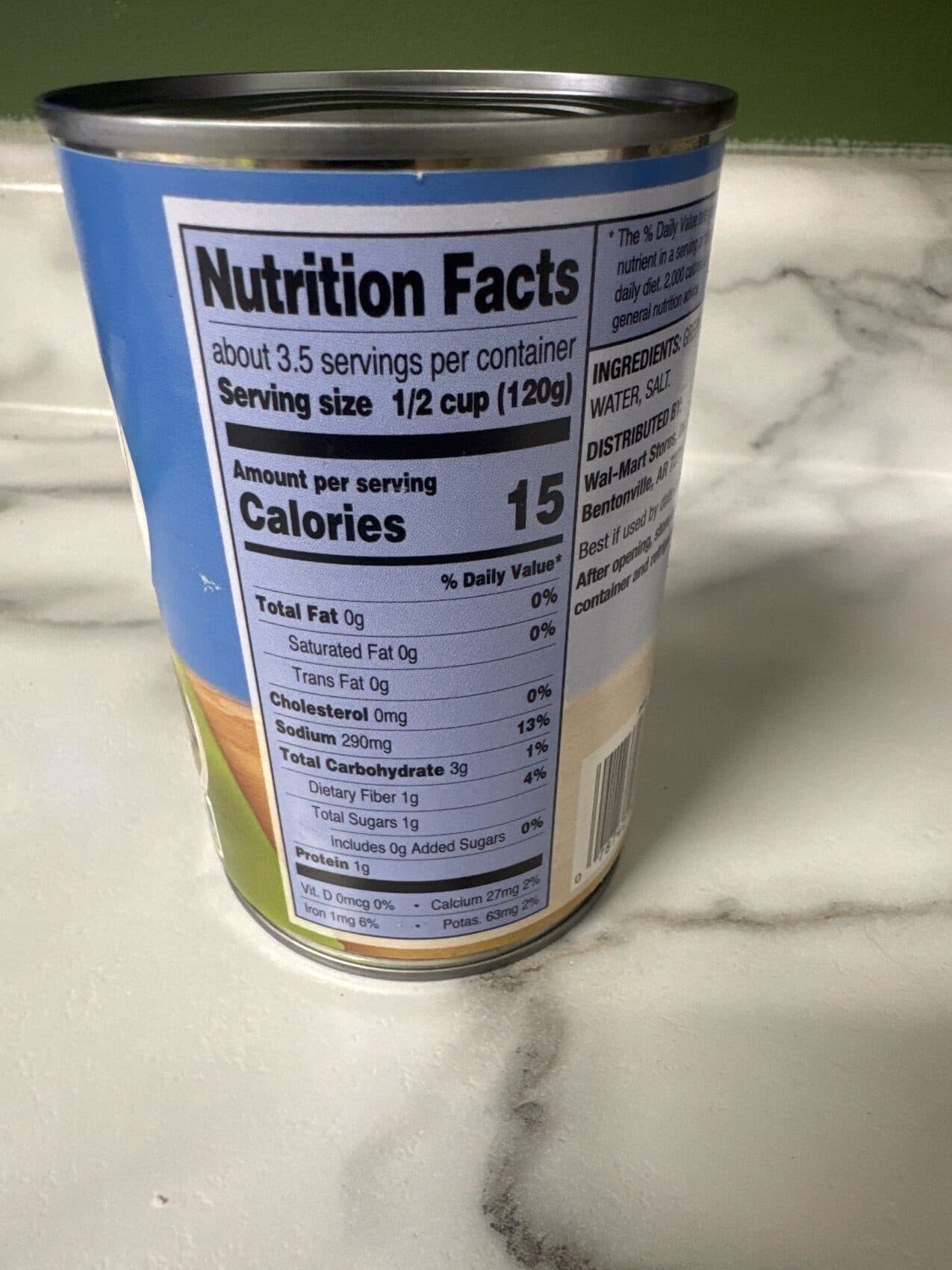 Great Value Cut Green Beans packshot