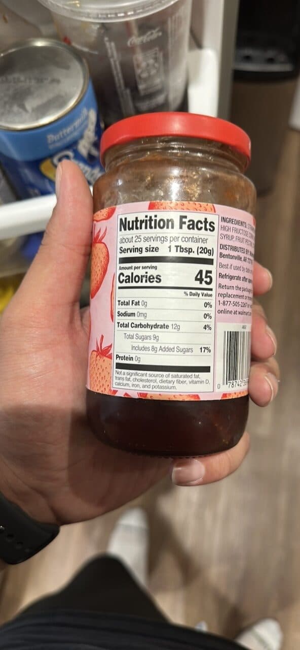 Great Value Strawberry Preserves packshot