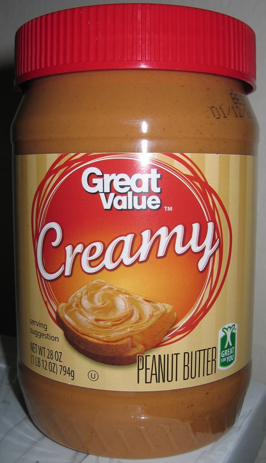 Great Value Peanut butter packshot