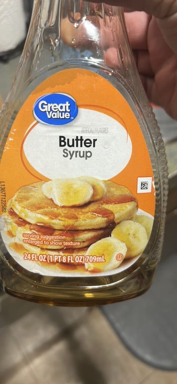 Great Value Butter Syrup packshot