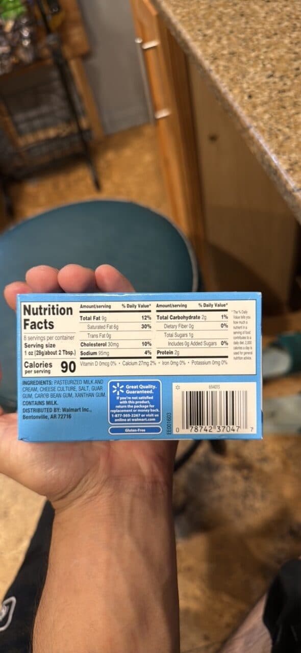 Great Value Cream Cheese packshot
