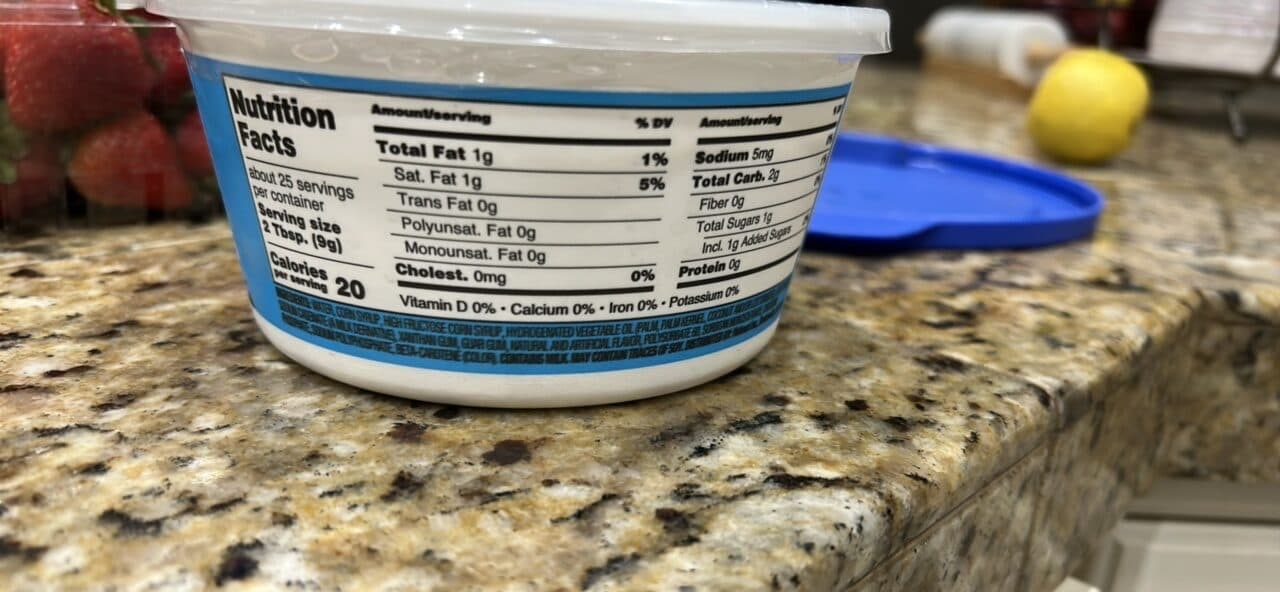 Great Value Light Whipped Topping packshot