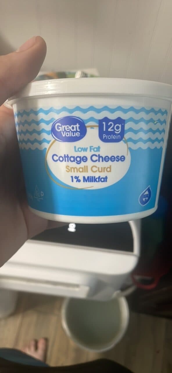 Great Value Low Fat Cottage Cheese Small Curd 1% Milkfat packshot