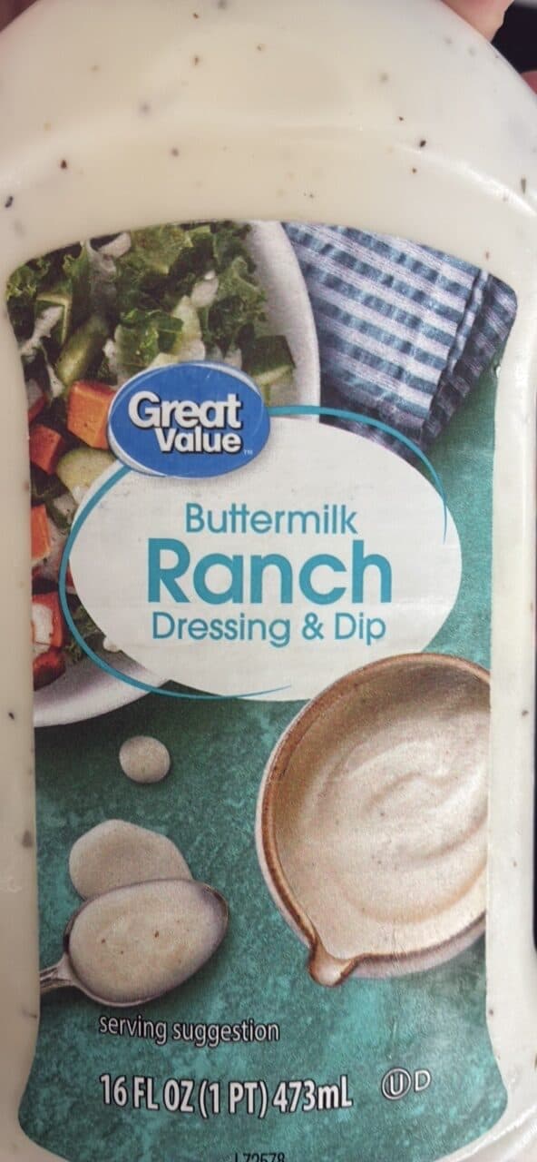 Great Value Buttermilk Ranch Dressing & Dip packshot