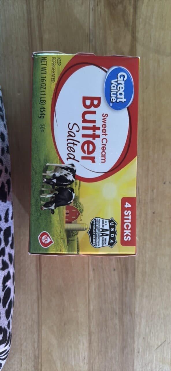 Great Value Sweet Cream Butter Salted packshot