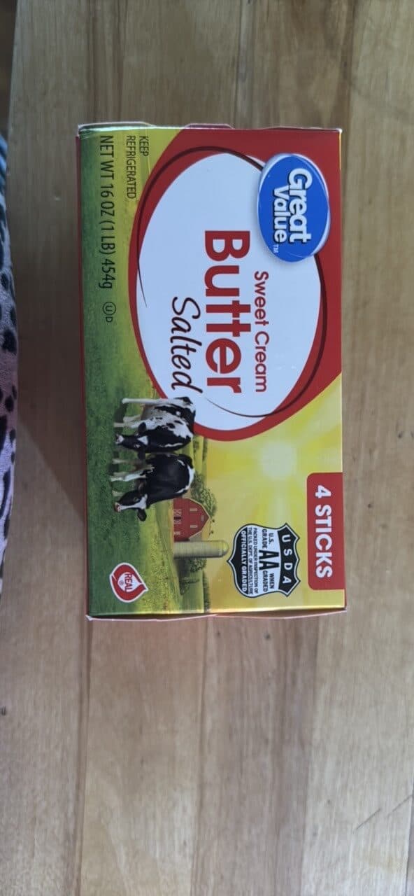Great Value Sweet Cream Butter Salted packshot