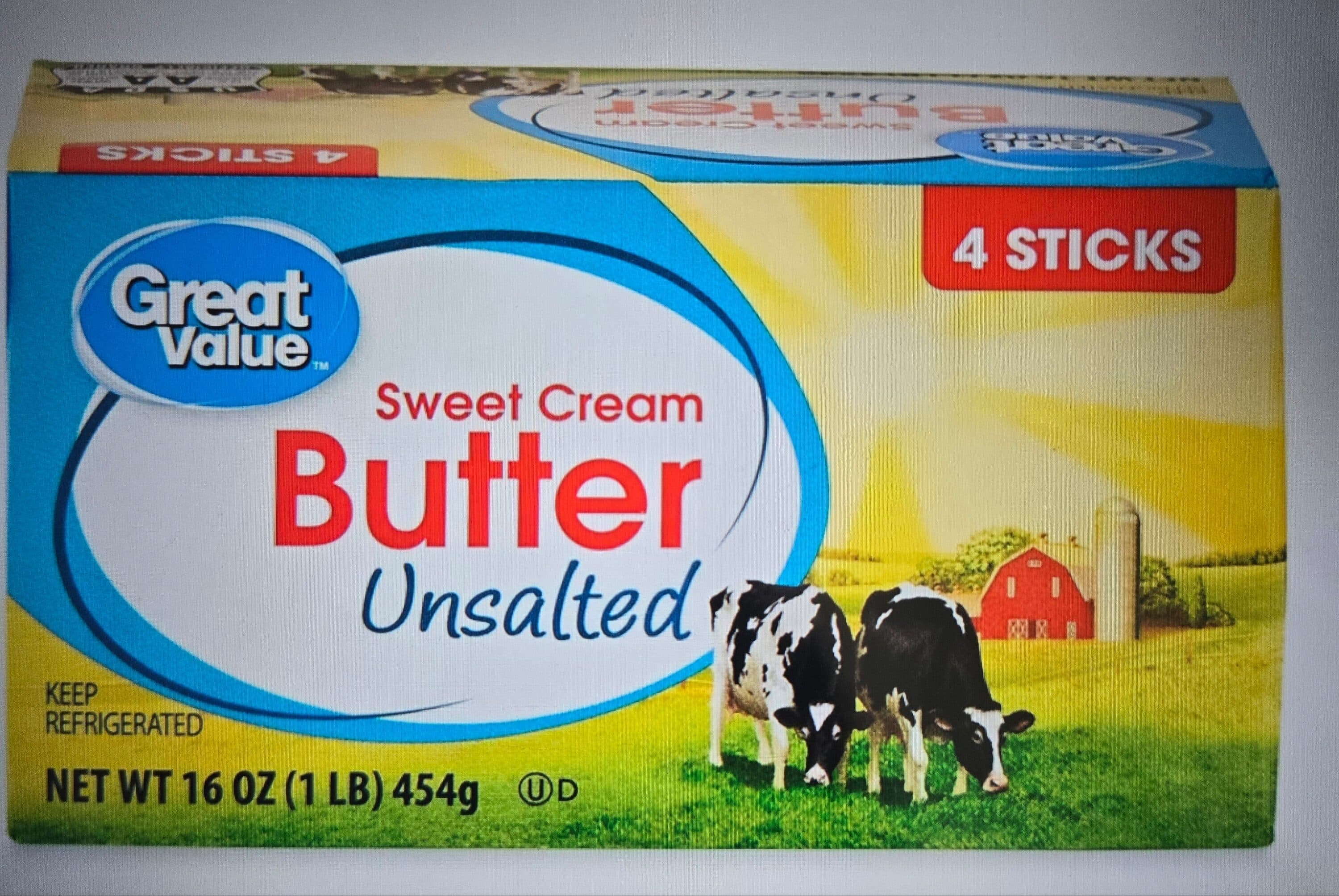 Great Value Sweet Cream Butter Unsalted packshot