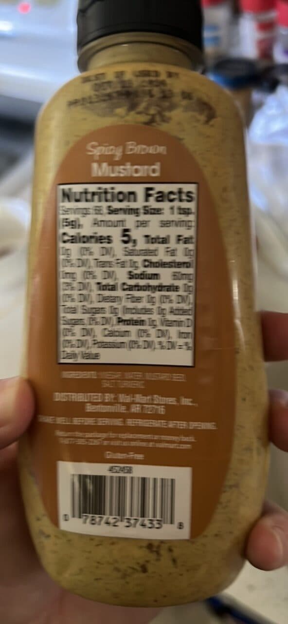 Great Value Spicy Brown Mustard packshot