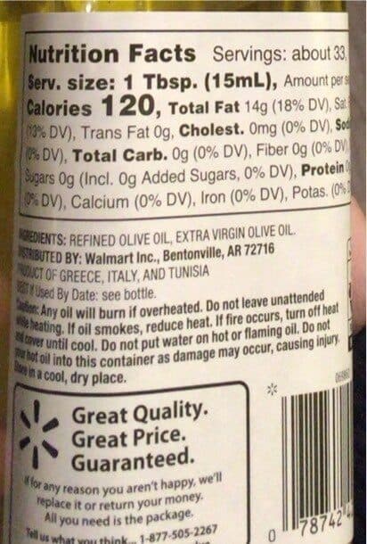 Great Value Classic Olive Oil packshot