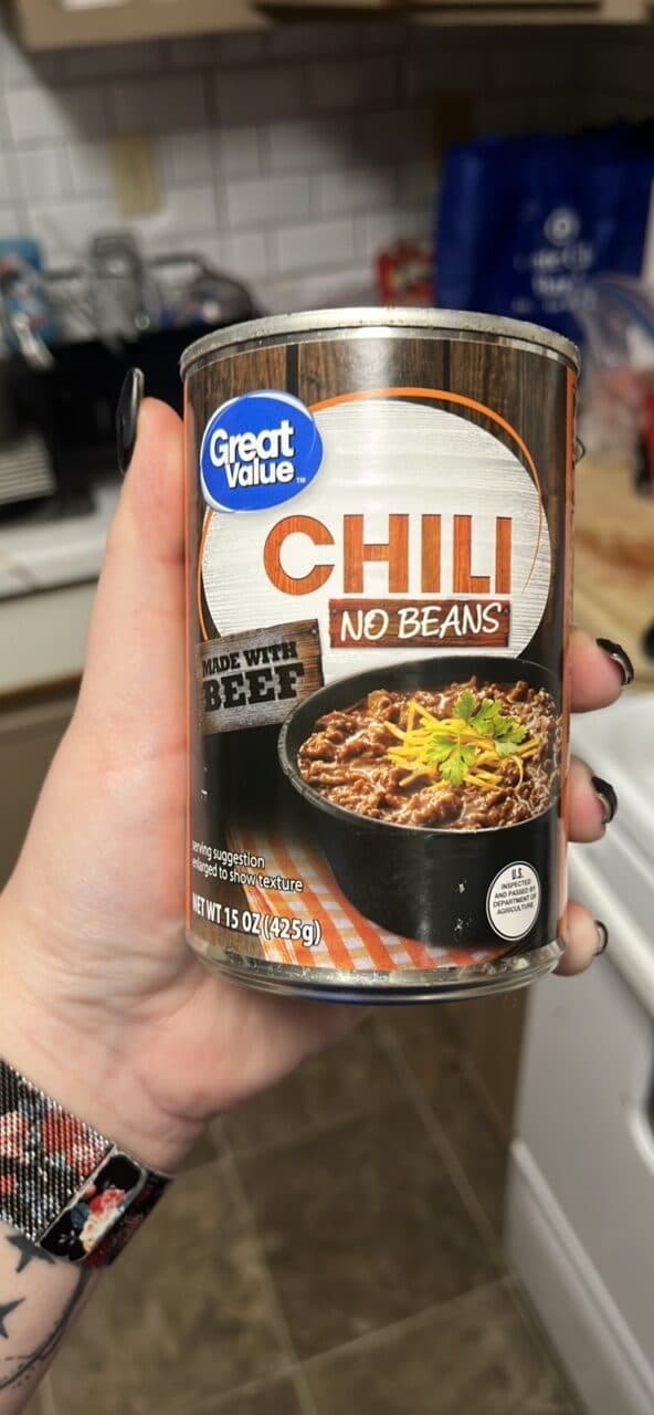 Great Value Chili No Beans packshot