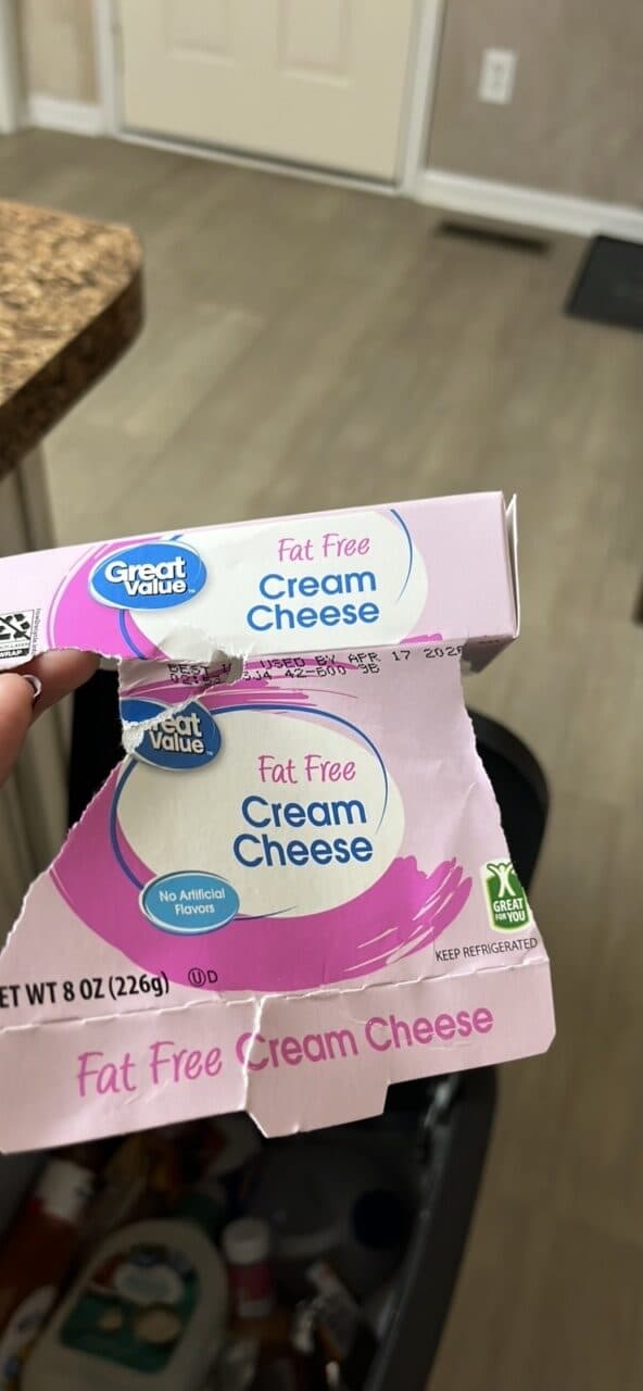 Great Value Fat Free Cream Cheese packshot