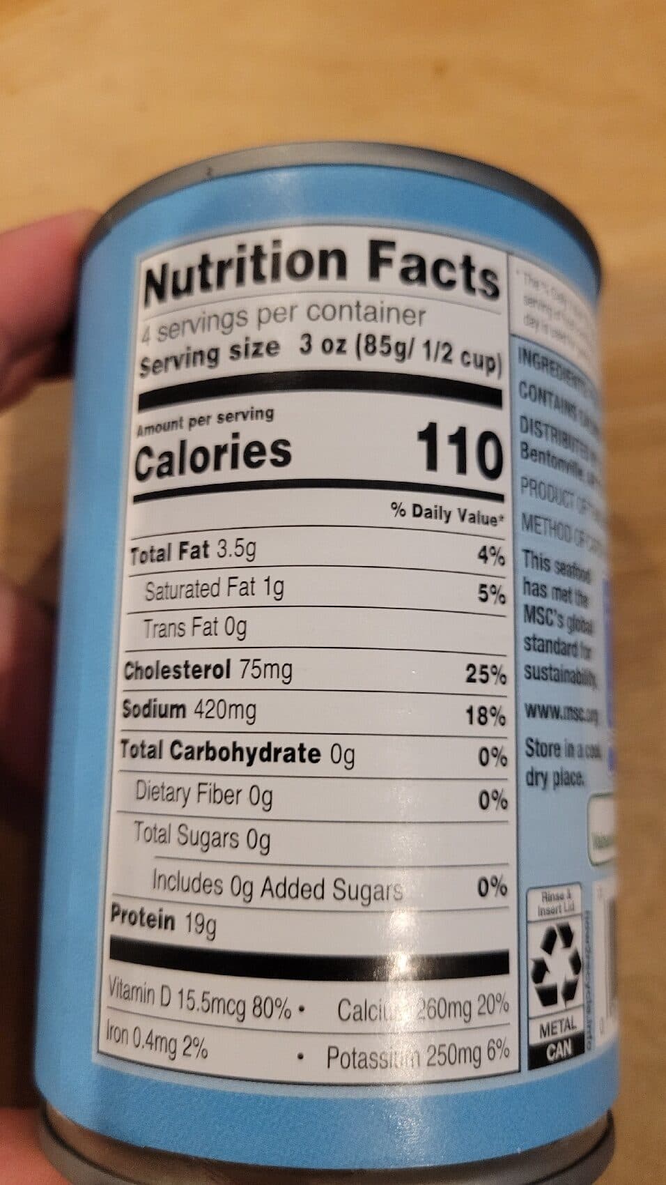 Great Value Alaskan Pink Salmon packshot