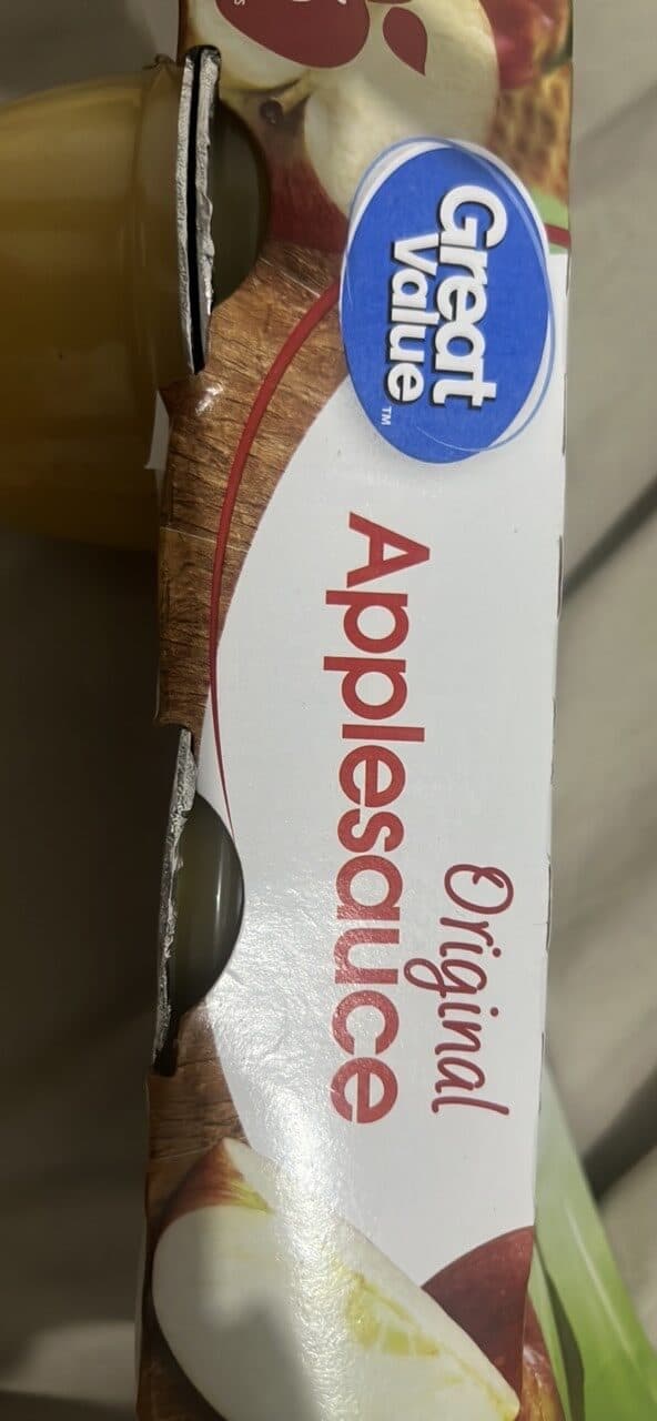Great Value Original Applesauce packshot