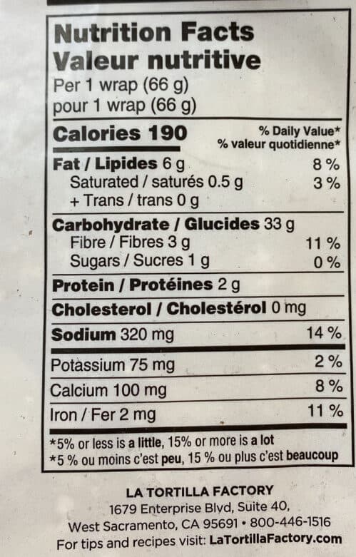 La Tortilla Factory Ivory Teff Wraps, Gluten Free packshot