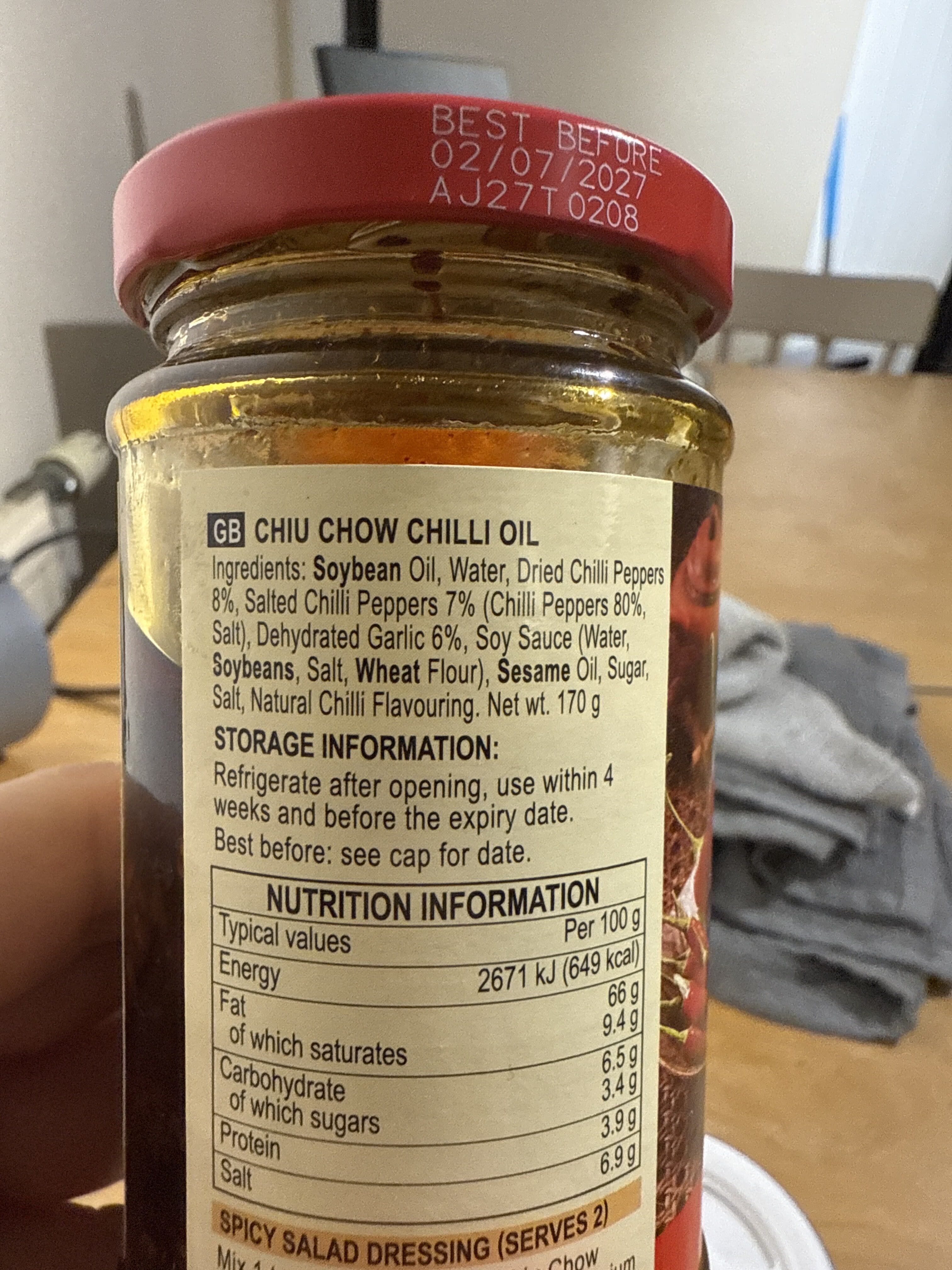 Lee Kum Kee Kee Chiu Chow Chilli Oil packshot